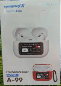 A-99 Magnet X Wireless Earbuds with LCD Touch Display & High Bass